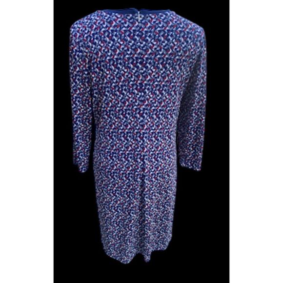 Lauren Ralph Lauren Sheath/Shift Dress Sz. XL Lined Geometric Print - Picture 4 of 12